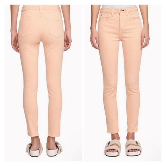 $ 195 RAG & BONE Jeans Prairie Sun High Rise Skinny Jeans NWT Size 26 - Picture 1 of 1
